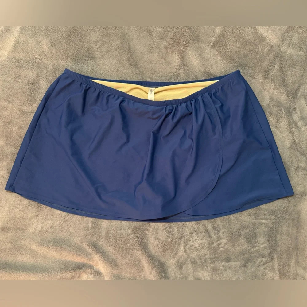 Lane Bryant Swim Cacique Women's Blue Swim Bottom
